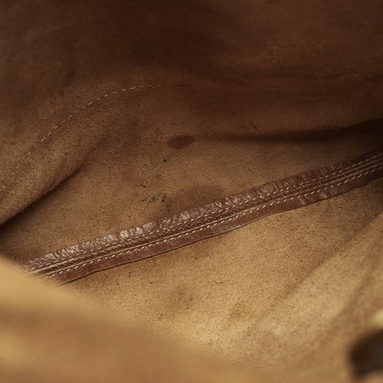 Pre Owned Mulberry Antony Large Brown Leather Messenger Bag