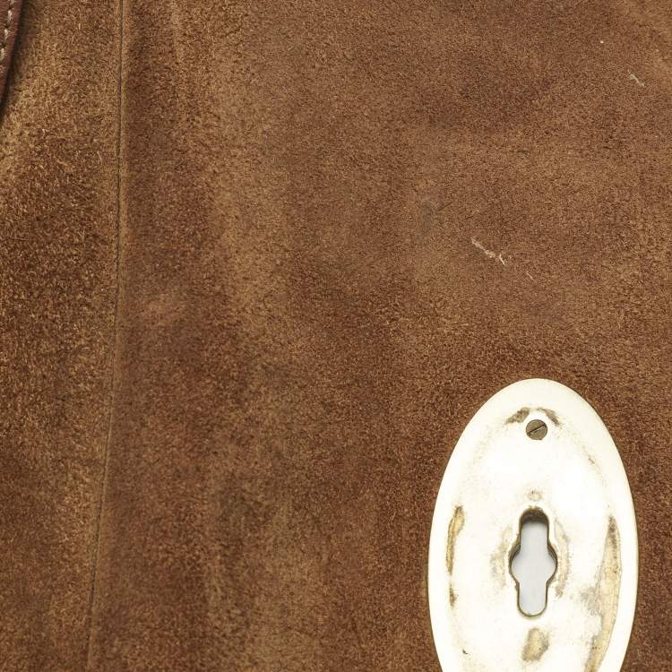 Pre Owned Mulberry Antony Large Brown Leather Messenger Bag