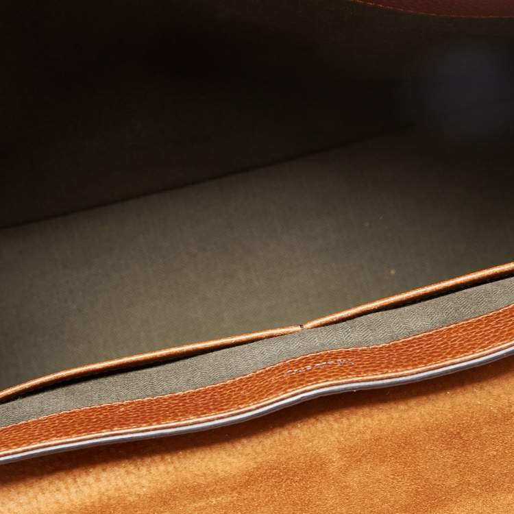 Pre Owned Mulberry Brown Grained Leather Chiltern Briefcase