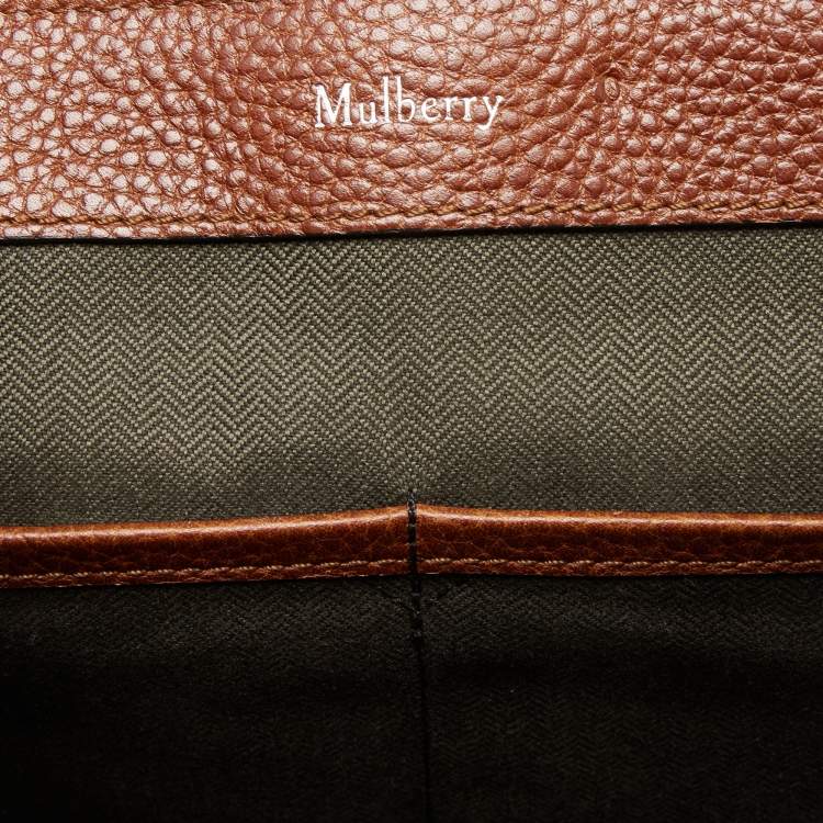 Pre Owned Mulberry Brown Grained Leather Chiltern Briefcase