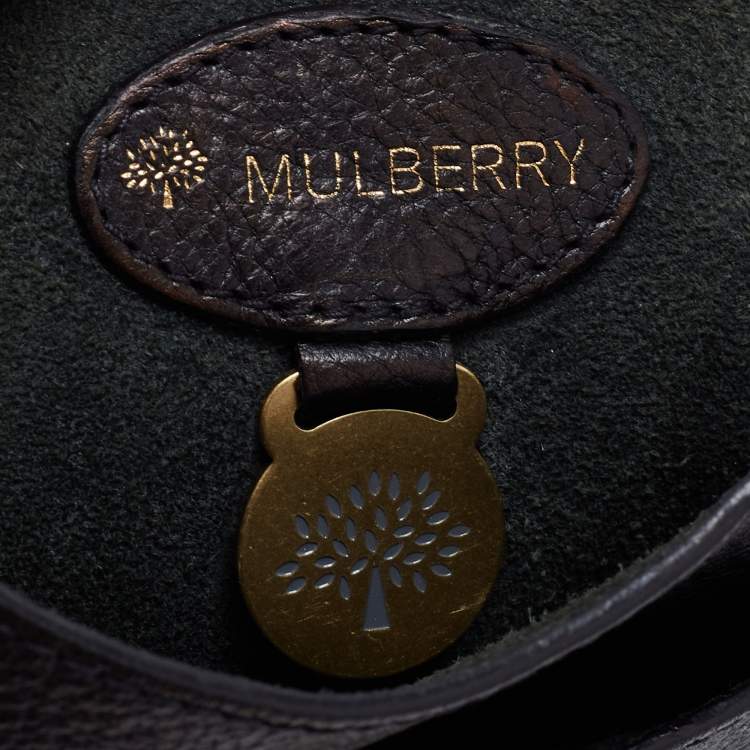 Pre Owned Mulberry Black Leather Antony Messenger Bag