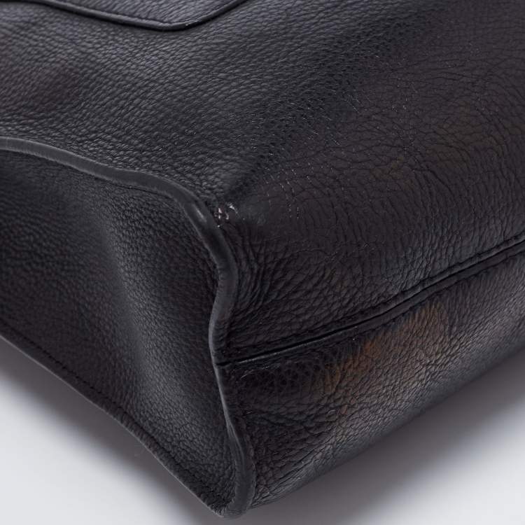Pre Owned Mulberry Black Leather Antony Messenger Bag