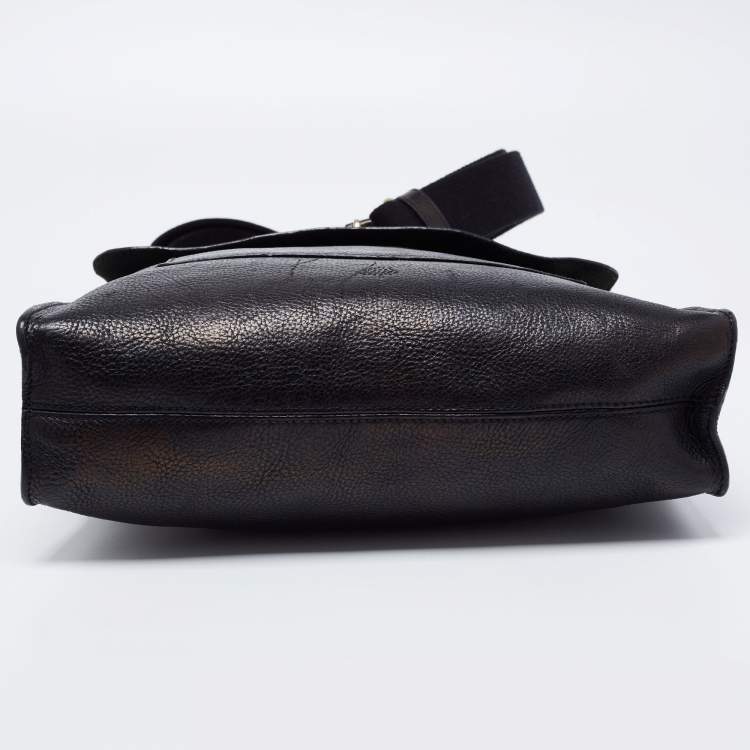 Pre Owned Mulberry Black Leather Antony Messenger Bag