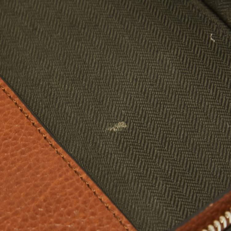 Pre Owned Mulberry Brown Leather Belgrave Document Portfolio 