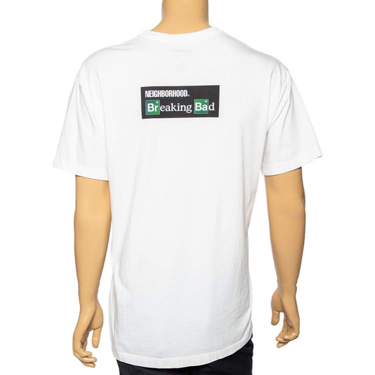 مملوكة مسبقًا  NEIGHBORHOOD X Breaking Bad White Cotton Mr. White Printed T-Shirt L