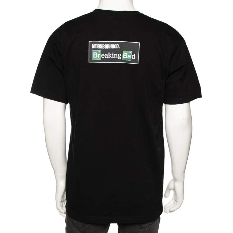 Pre Owned  NEIGHBORHOOD X Breaking Bad Black Cotton Mr. White Printed T-Shirt L