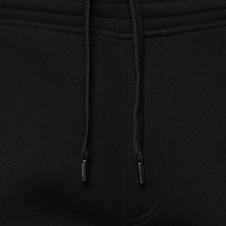 Pre Owned Neil Barrett Black Knit Modernist Taping Track Pants S
