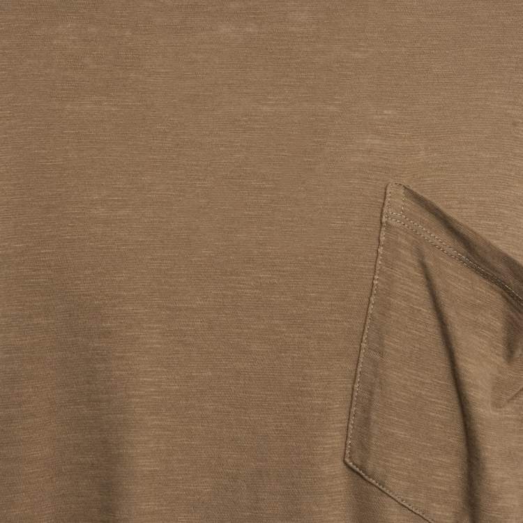 مملوكة مسبقًا Neil Barrett Brown Cotton Loose Fit T-Shirt L