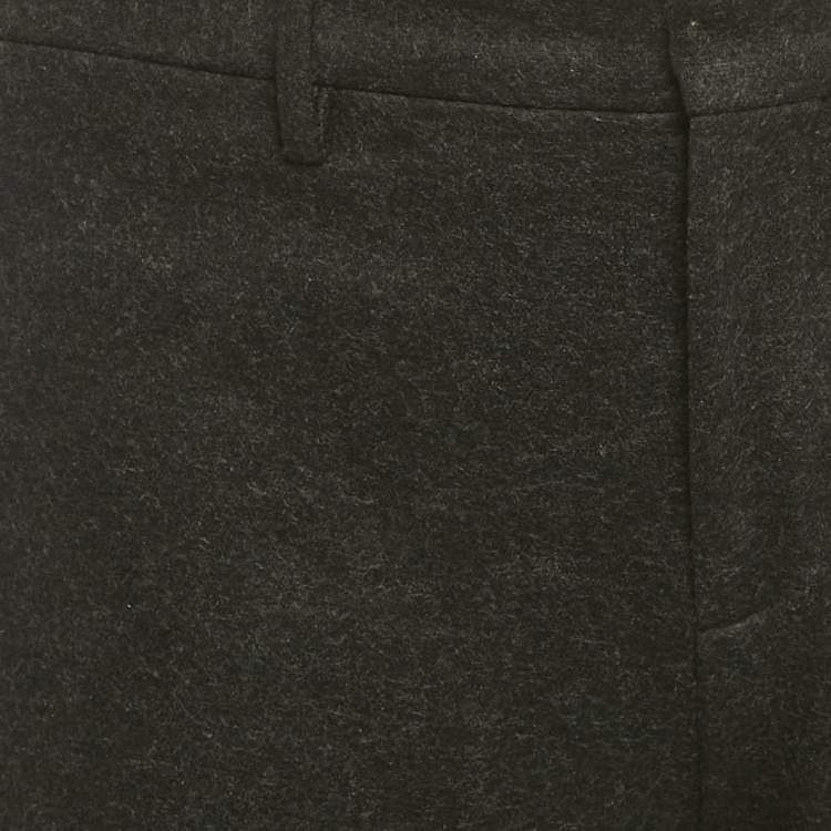 Pre Owned Neil Barrett Black Ombre Wool Skinny Fit Trousers L