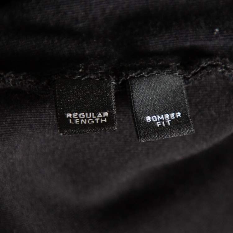 Pre Owned Neil Barrett Black Knit High Collar Regular Bomber Fit Tracksuit Jacket L