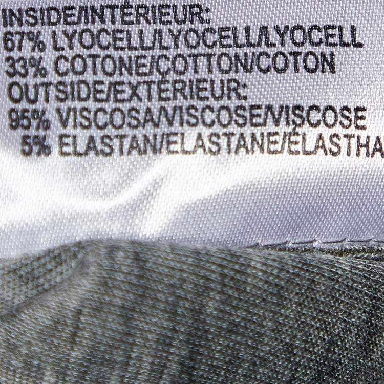 Pre Owned Neil Barrett Grey Neoprene Paneled Hoodie S