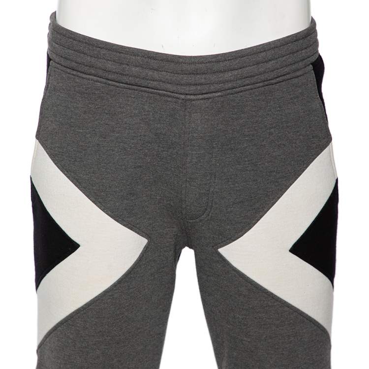 Pre Owned Neil Barrett Tricolor Neoprene Shorts S