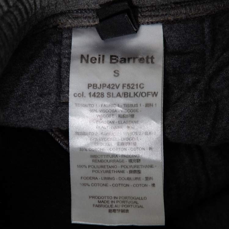 Pre Owned Neil Barrett Tricolor Neoprene Shorts S