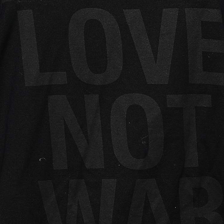 مملوكة مسبقًا Neil Barrett Black Printed Cotton T-Shirt M