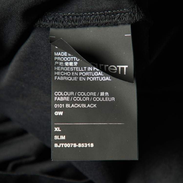 مملوكة مسبقًا Neil Barrett Black Thunderbolt Print Cotton Slim Fit T-Shirt XL