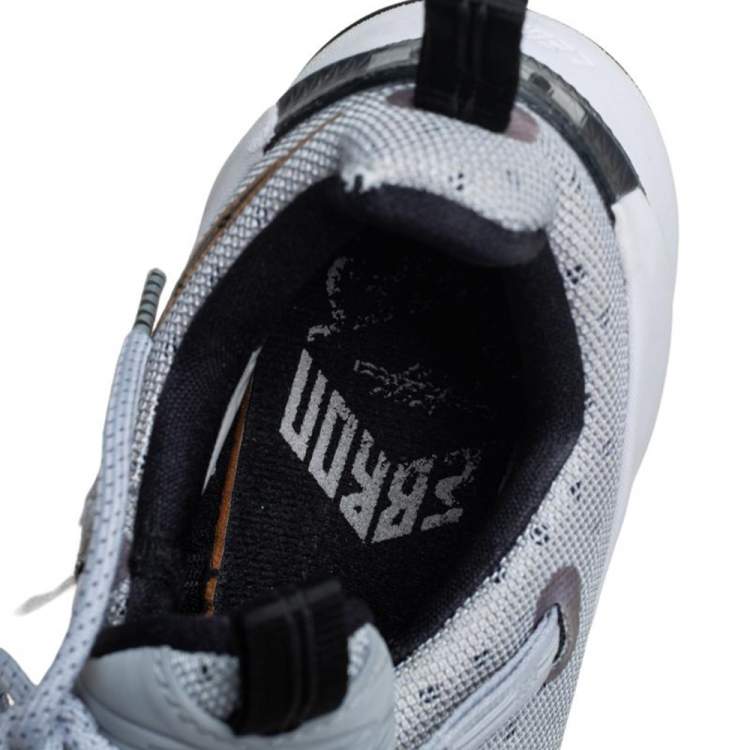Pre Owned Nike Lebron Grey Mesh And Rubber XIII Low Lace Up Sneakers Size 42.5