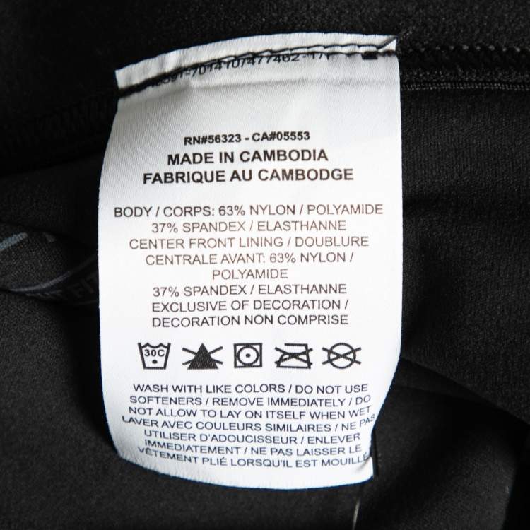 Pre Owned Nike Black Jersey Tight Fit Yoga Pants M
