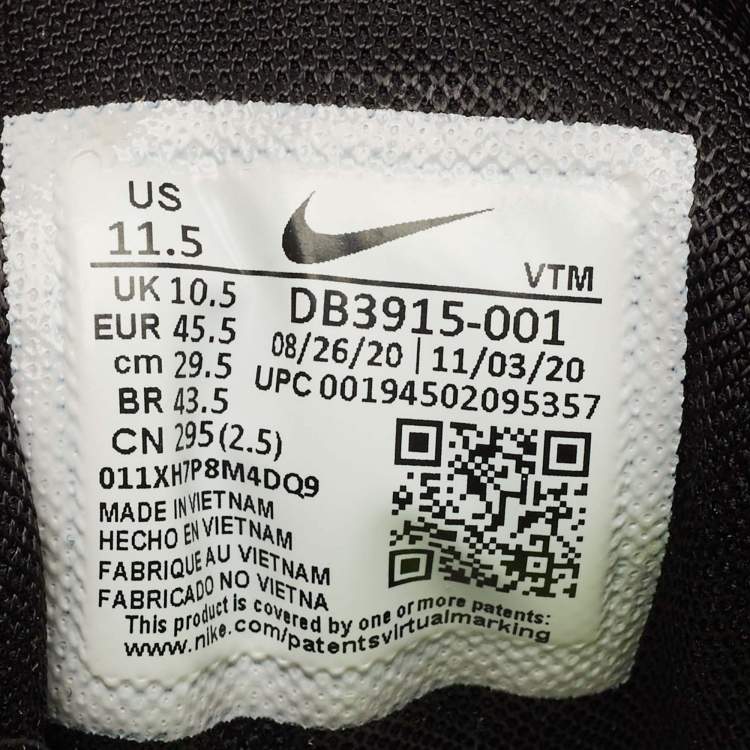 Pre Owned Air Jordans Black Canvas and Nubuck Leather Air Max 90 Black Hot Lime Sneakers Size 45.5