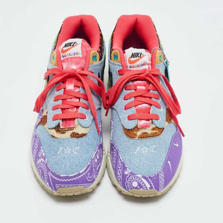 Pre Owned Nike Multicolor Canvas Air Max 1 SP Concepts Far Out Sneakers Size 44.5