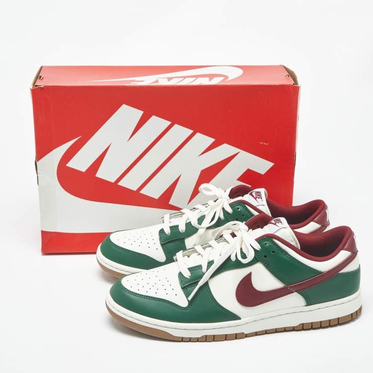 Pre Owned Nike Dunk Gorge Green Size 45 Multicolor Leather Low Top Sneakers