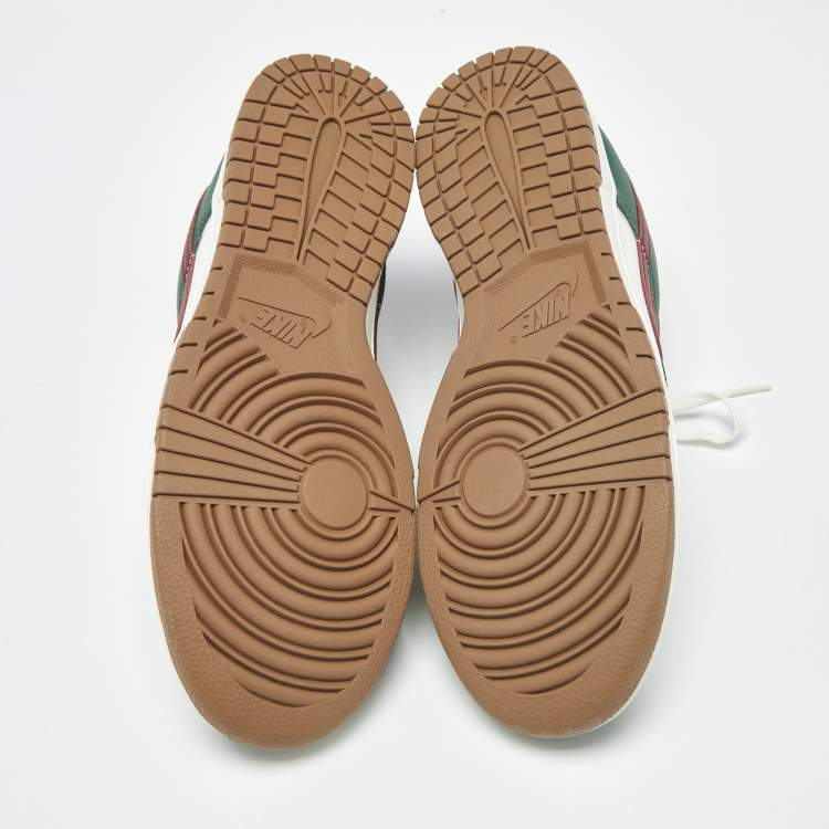 Pre Owned Nike Dunk Gorge Green Size 45 Multicolor Leather Low Top Sneakers