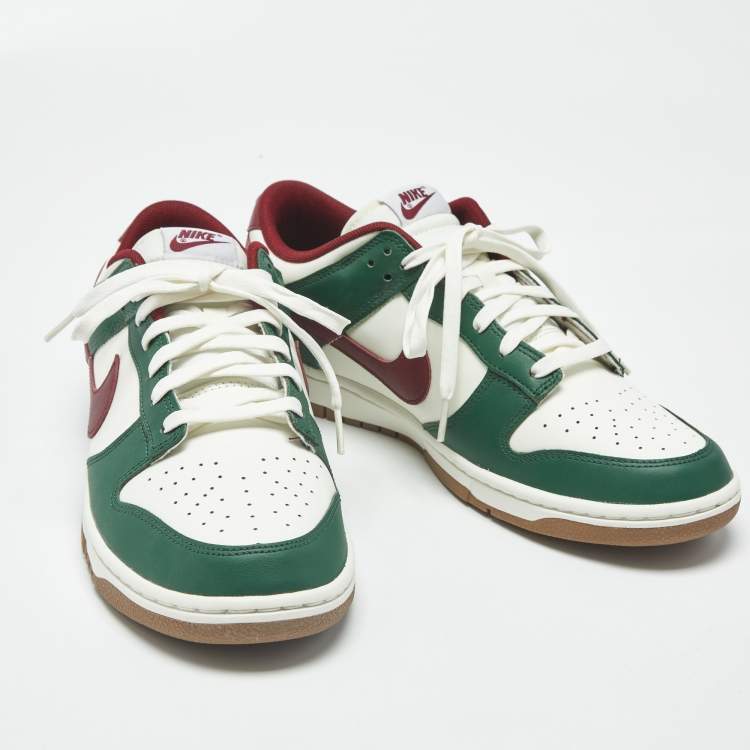Pre Owned Nike Dunk Gorge Green Size 45 Multicolor Leather Low Top Sneakers