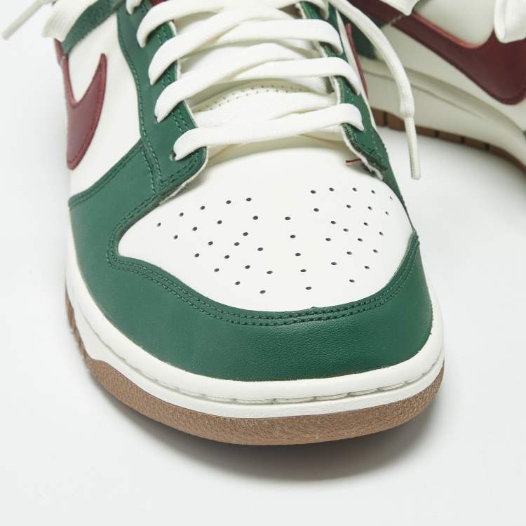 Pre Owned Nike Dunk Gorge Green Size 45 Multicolor Leather Low Top Sneakers