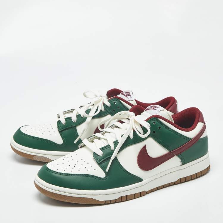 Pre Owned Nike Dunk Gorge Green Size 45 Multicolor Leather Low Top Sneakers