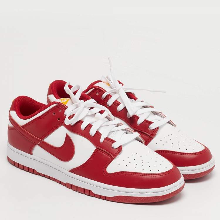 مملوكة مسبقًا Nike Dunk USC Size 46 White/Red Leather Low Top Sneakers