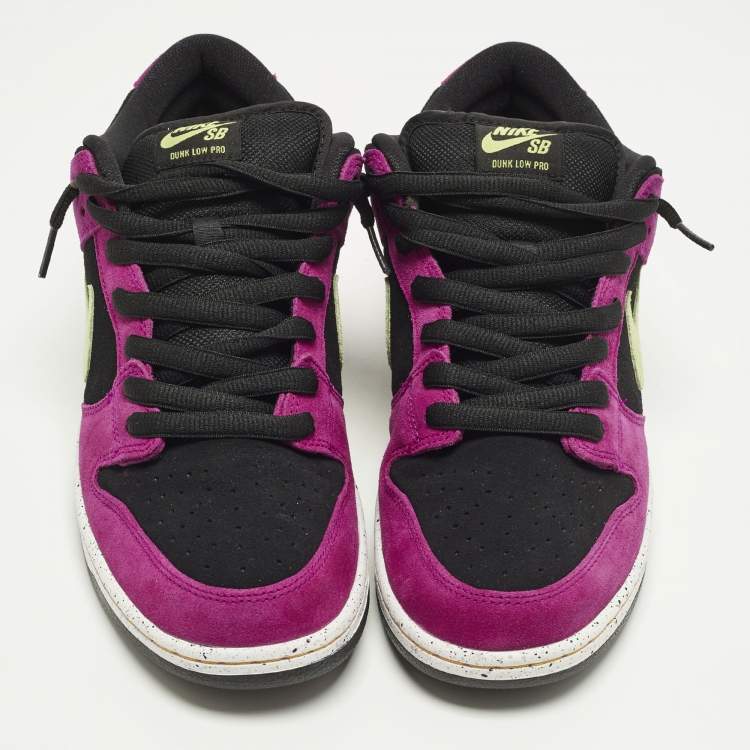 Pre Owned Nike SB Dunk Pro ACG Terra Red Plum Size 45.5 Multicolor Suede Low Top Sneakers