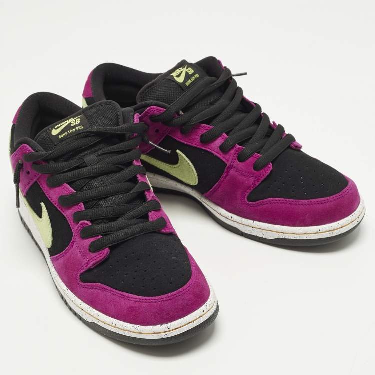 Pre Owned Nike SB Dunk Pro ACG Terra Red Plum Size 45.5 Multicolor Suede Low Top Sneakers