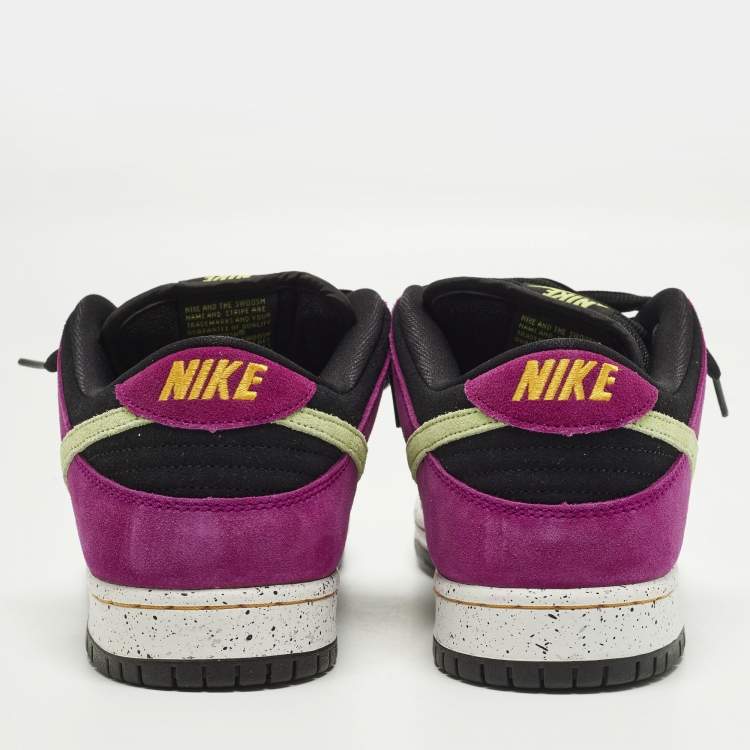 Pre Owned Nike SB Dunk Pro ACG Terra Red Plum Size 45.5 Multicolor Suede Low Top Sneakers