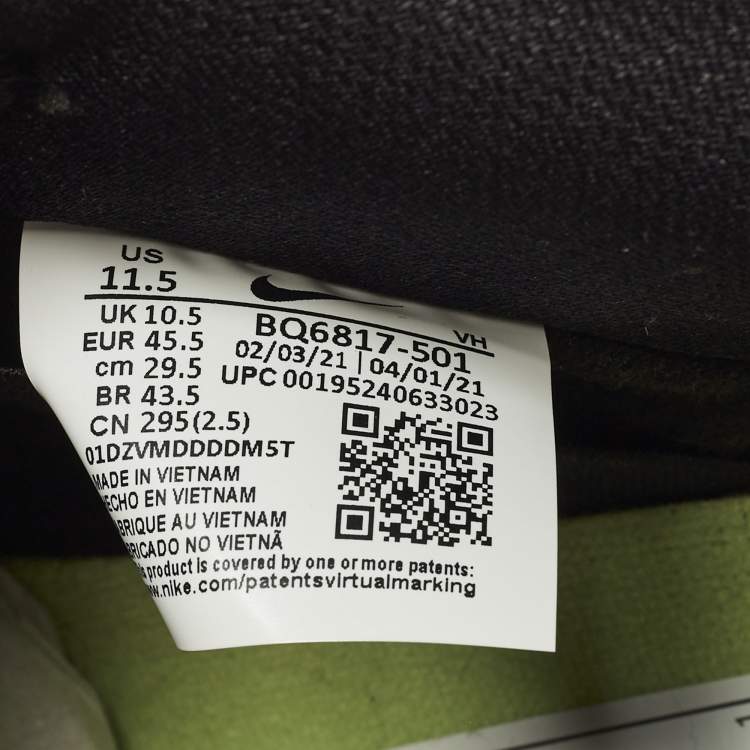 Pre Owned Nike SB Dunk Pro ACG Terra Red Plum Size 45.5 Multicolor Suede Low Top Sneakers