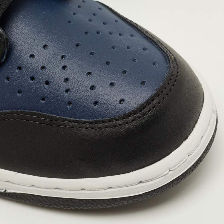 Pre Owned Nike Dunk Fragment Tokyo Size 45 Black/Blue Leather High Top Sneakers