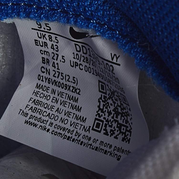 مملوكة مسبقًا Nike Dunk Game Royal Size 43 Blue/White Leather High Top Sneakers