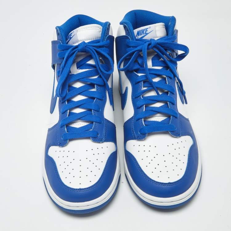 مملوكة مسبقًا Nike Dunk Game Royal Size 43 Blue/White Leather High Top Sneakers