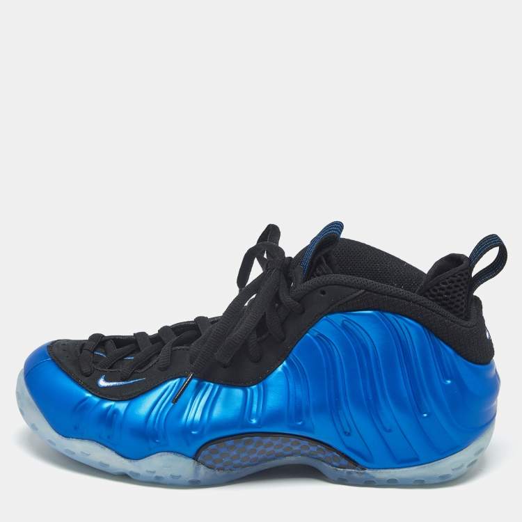 Pre Owned Nike Air Foamposite One International Blue Size 40.5 Blue Rubber Mid Top Sneakers