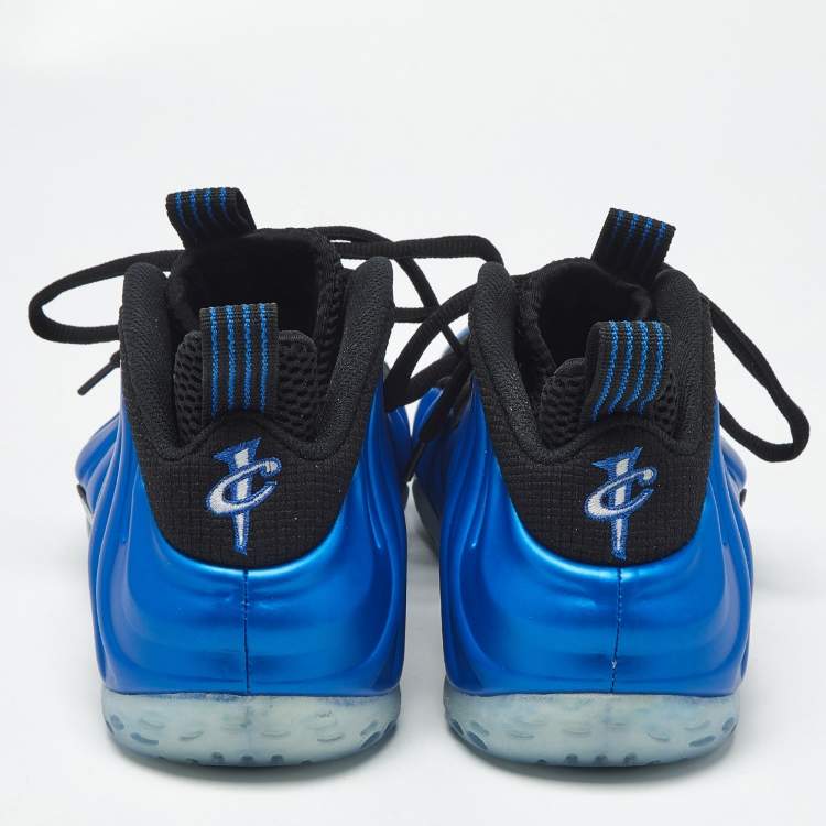 Pre Owned Nike Air Foamposite One International Blue Size 40.5 Blue Rubber Mid Top Sneakers