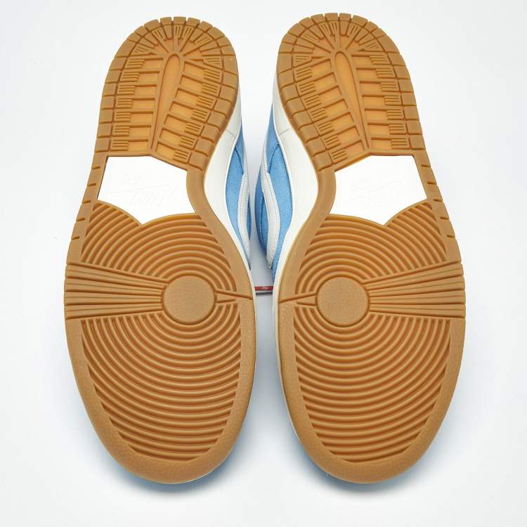 مملوكة مسبقًا Nike SB Dunk Pro University Blue Gum Size 46 Blue Nubuck Leather and Suede Low Top Sneakers