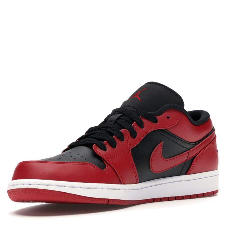 Pre Owned Nike Jordan 1 Low Reverse Bred Sneakers Size 43