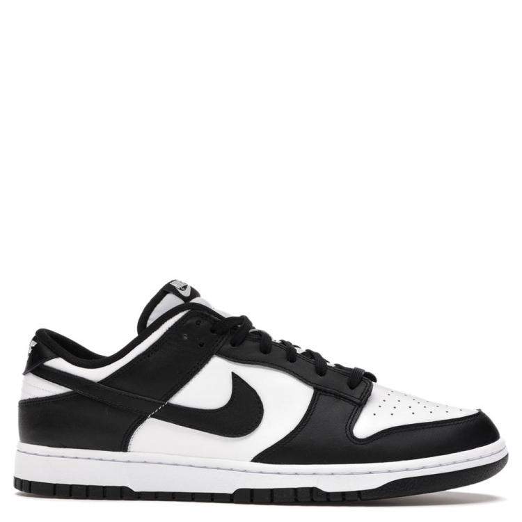Pre Owned Nike Dunk Low White/Black Sneakers US 10 EU 44