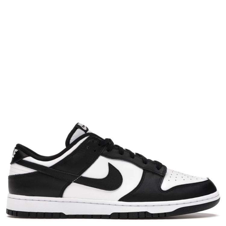 Pre Owned Nike Dunk Low White/Black Sneakers US 11 EU 45