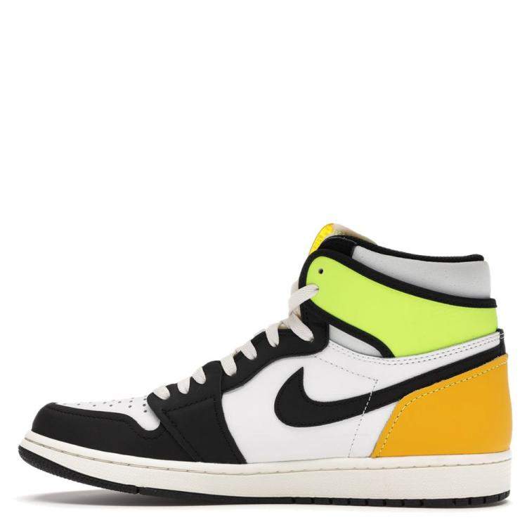 Pre Owned Nike Jordan 1 Volt Gold Sneakers US 10 EU 44
