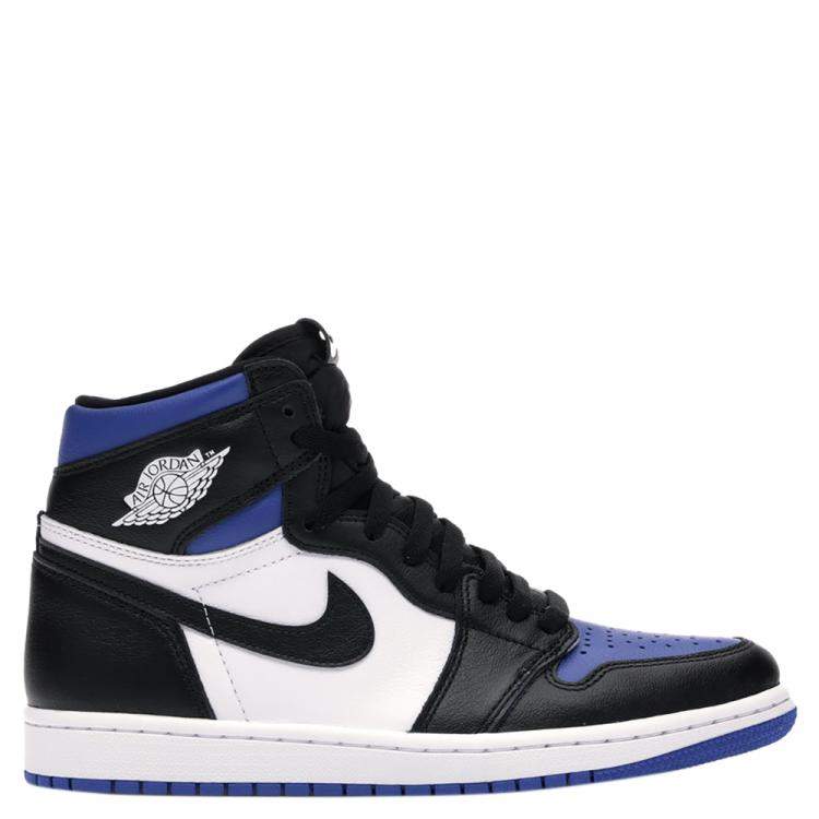 Pre Owned Nike  Jordan 1 High Royal Toe Sneakers Size EU 44 US 10