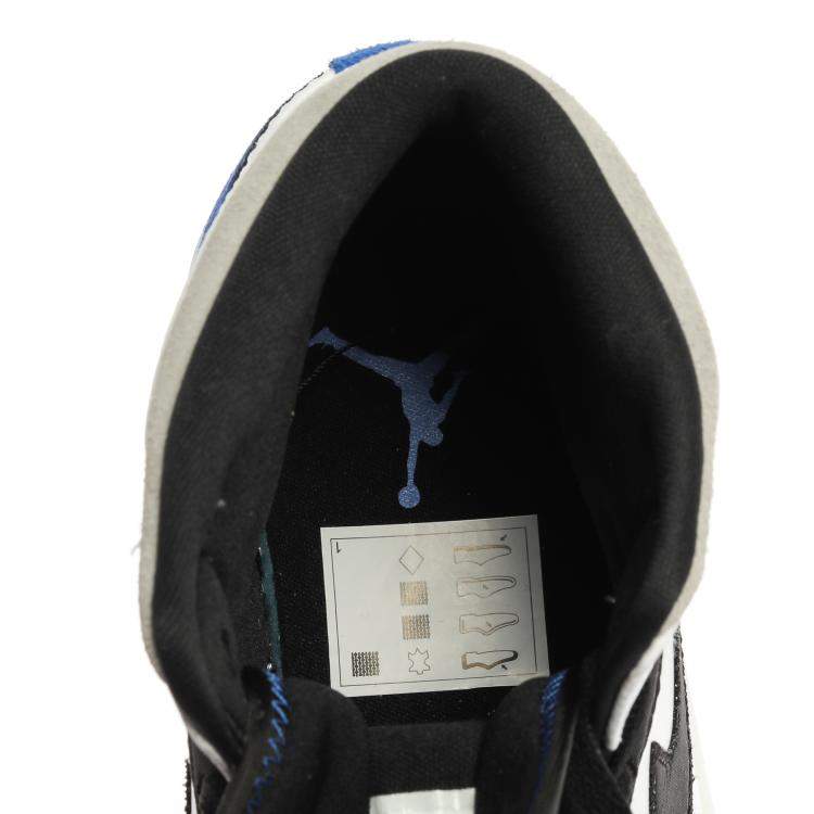 Pre Owned Nike Jordan 1 Mid Union Blue Sneakers Size EU 45.5 (US 11.5)