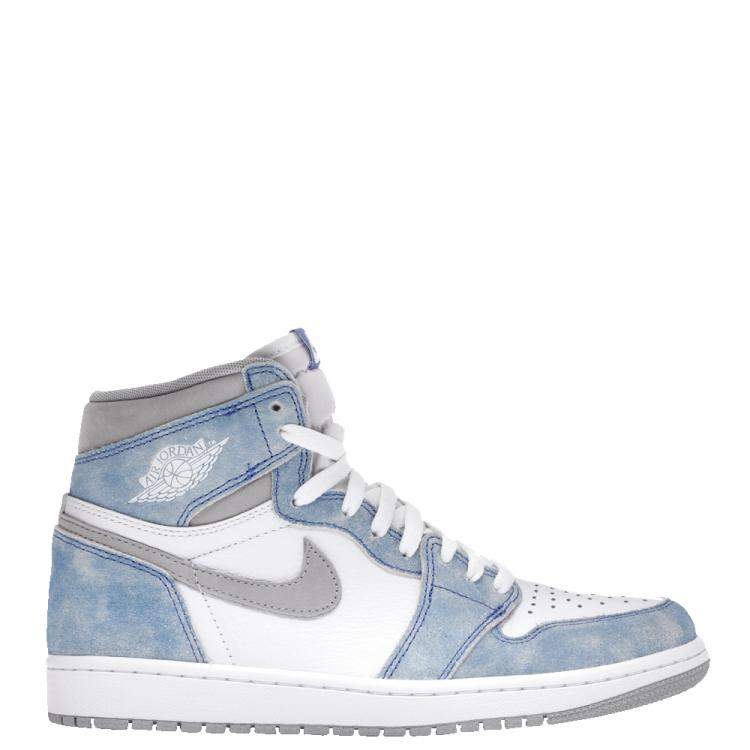 Pre Owned Nike Jordan 1 Hyper Royal Sneakers Size US 5.5 (EU 38)
