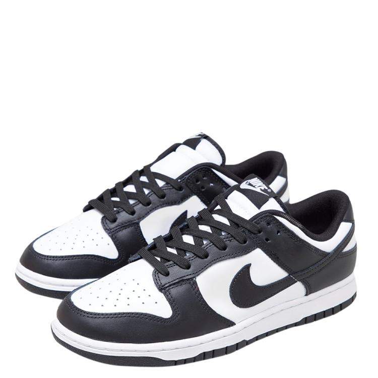 dunk low black white 46