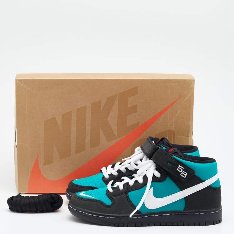 Pre Owned Nike Multicolor Leather And Mesh SB Dunk Mid Griffey Sneakers Size 40