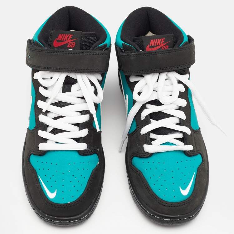 Pre Owned Nike Multicolor Leather And Mesh SB Dunk Mid Griffey Sneakers Size 40