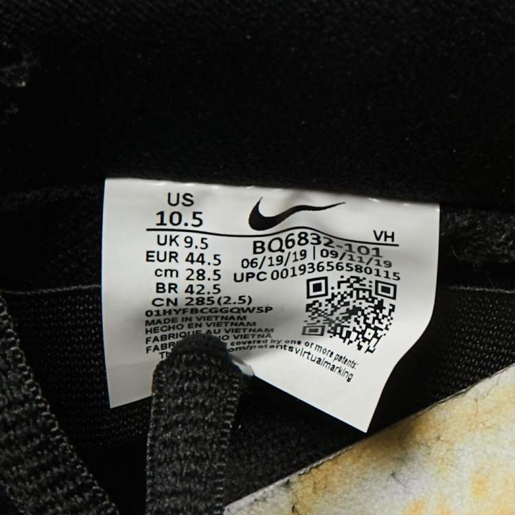 Pre Owned Nike Multicolor Leather SB Dunk Low Raygun Tie-Dye Sneakers Size 44.5